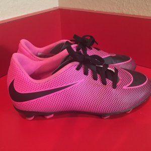Pink Nike Girl's Soccer Cleats Size 2